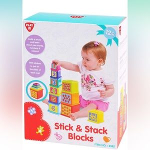 PlayGo Kids Stick & Stack Blocks Toy